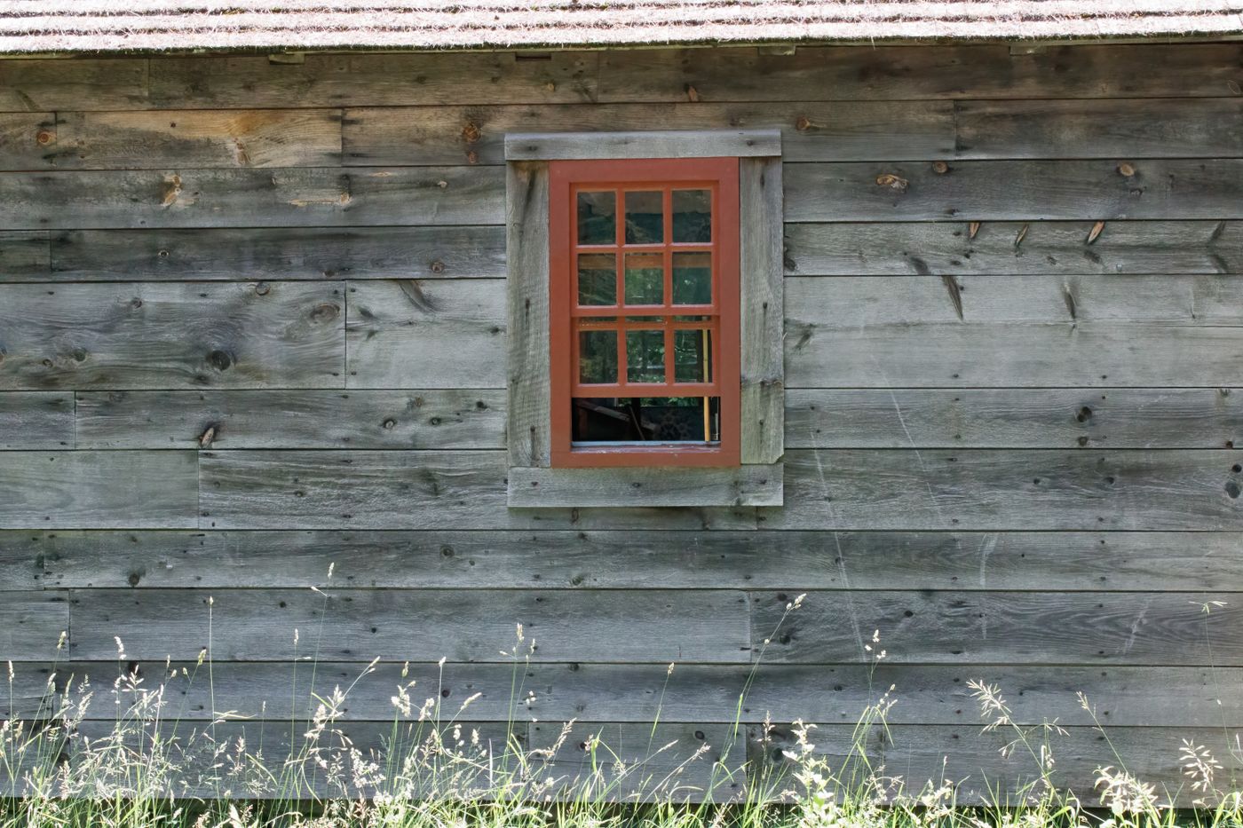 Weathered barn siding with window, Triangle NC